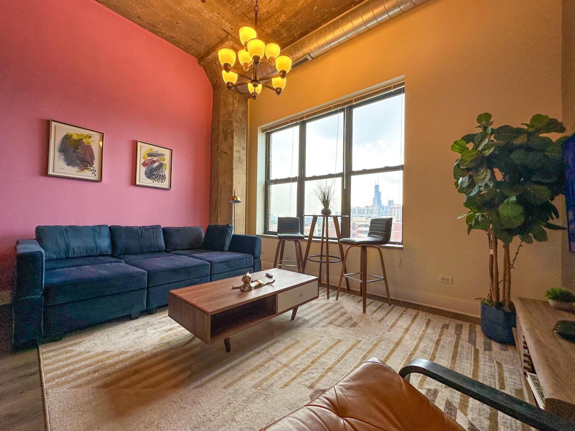 Modern 2Br Loft With Amazing City Skyline View And Optional Parking For 8 Guests Near Mccormick Place And Soldier Field Chicago Esterno foto