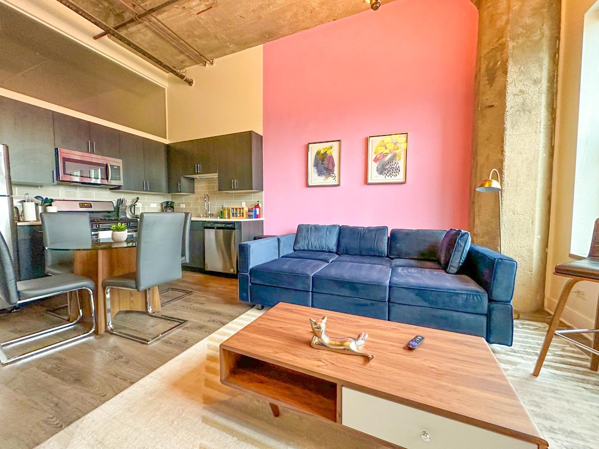 Modern 2Br Loft With Amazing City Skyline View And Optional Parking For 8 Guests Near Mccormick Place And Soldier Field Chicago Esterno foto